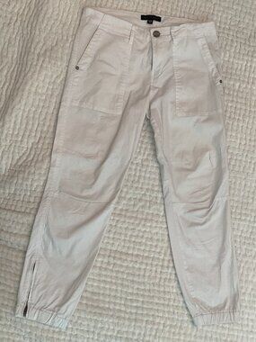 Sanctuary White Cargo Jogger Capri Pants 27